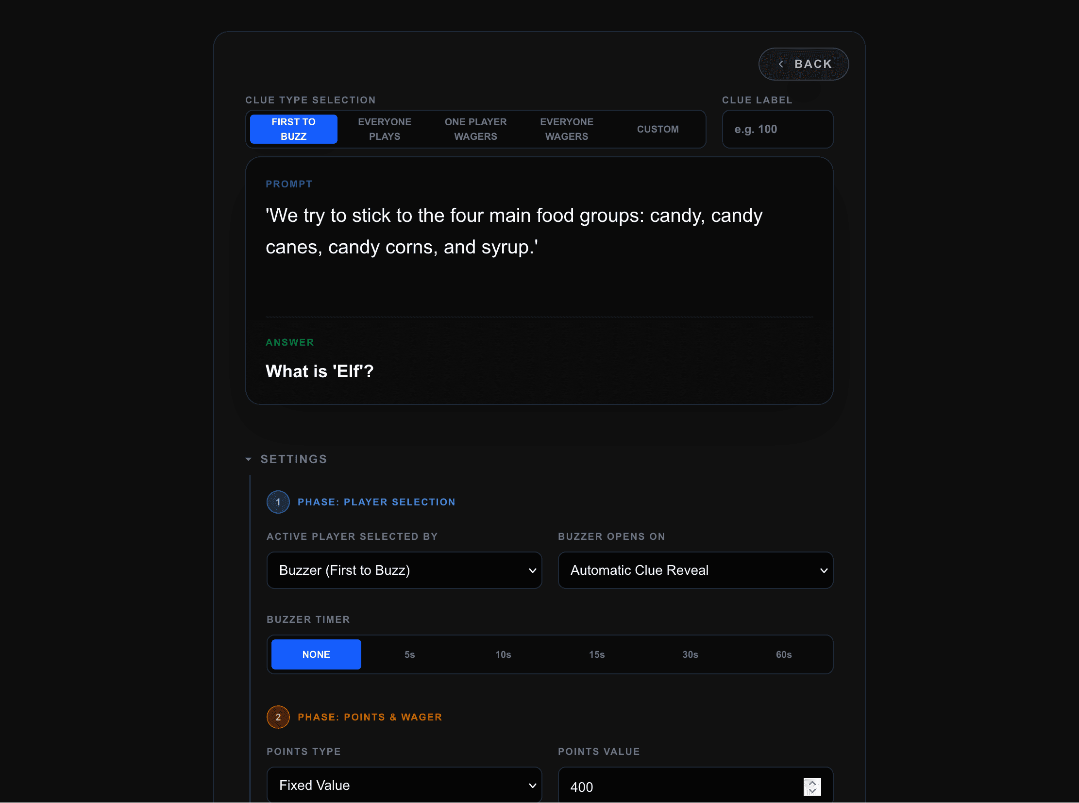 Create your trivia game